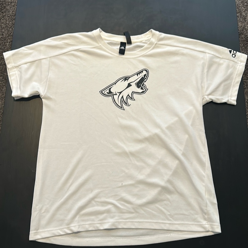 Adidas Arizona Coyotes Logo Soft Shirt Mens M Medium